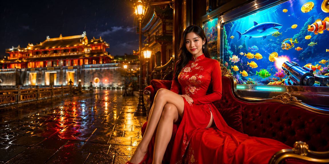 Người mặc áo dài chơi bắn cá trực tuyến tại Huế – trò chơi đặc trưng Việt Nam